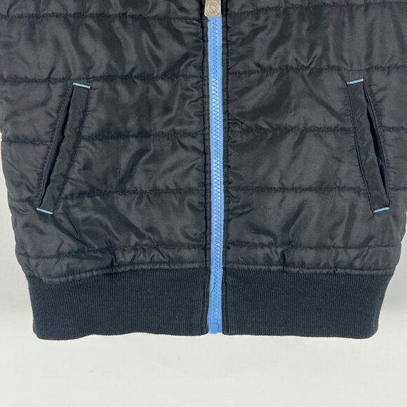 Venom Kids Windbreaker Vest Size 5 Black Full Zip Pockets Lined Insulated - Picture 3 of 7